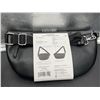 Image 4 : SIRIANO Genuine Leather Sling Bag Black
