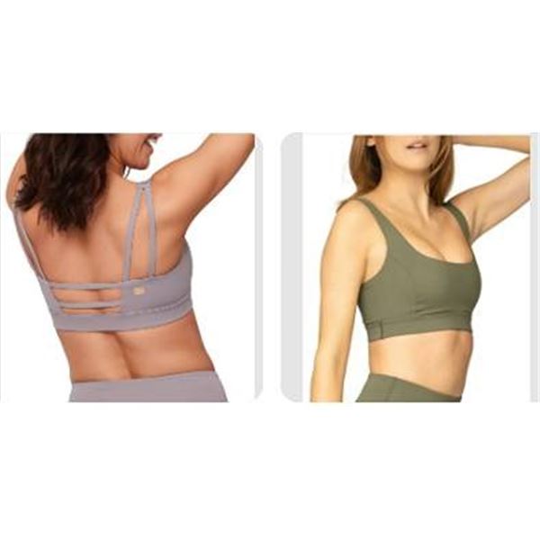 Aurum Sports Bra 2-Pack, XL, Square Neck