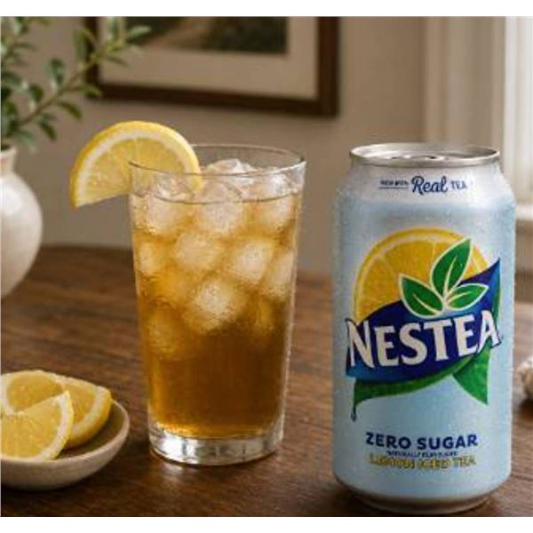 Nestea Zero Sugar Lemon Iced Tea 12-Pack x 170g