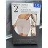Image 2 : Jones New York Slip Short 2-Pack, Size L/G