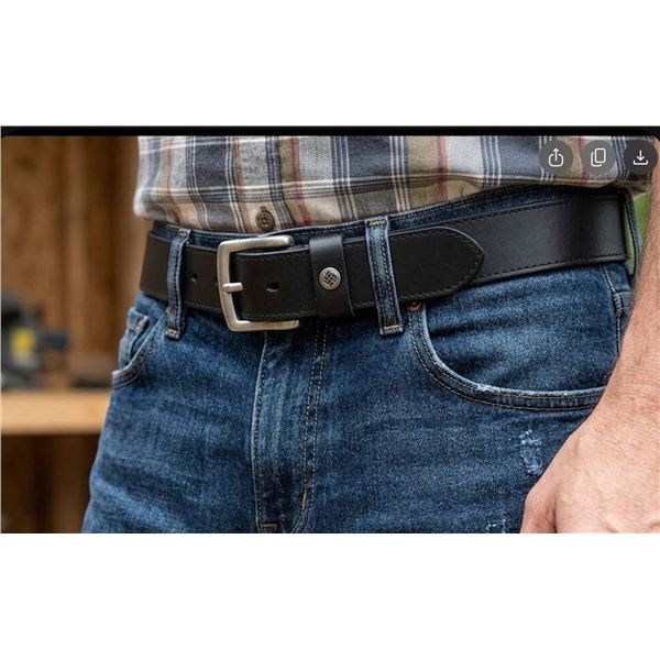 Columbia Men's Leather Belt XL/TG 40-42