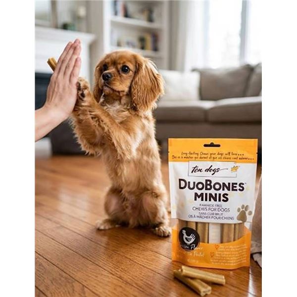 DuoBones Minis Chicken Flavor Dog Chews 6x100