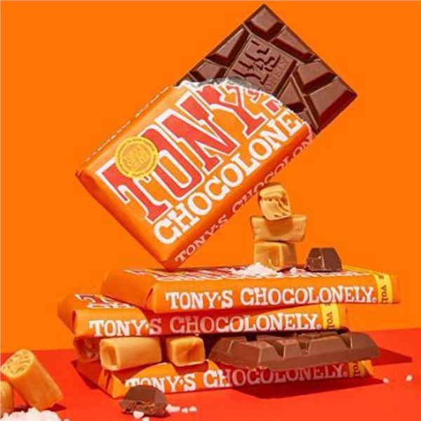 5 Tony's Chocolonely Milk Chocolate Bars 180g