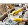 Image 1 : 6 Pairs Co-op Gold Latex Gloves Medium
