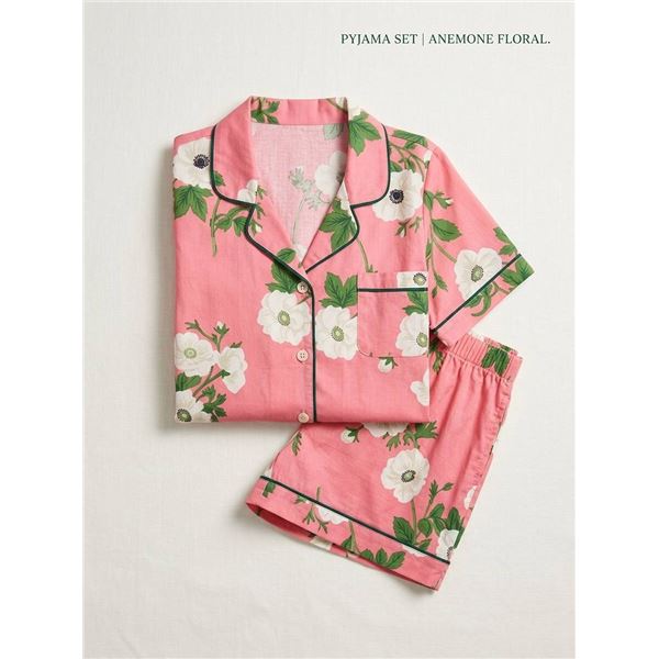 BedHead Pajamas 2 Pc Notch Collar Short PJ, Medium