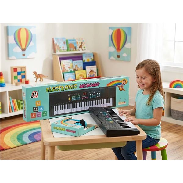 MQ-6186 Electronic 61-Key Keyboard