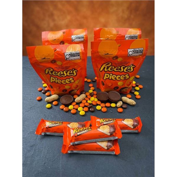 Reese's Pieces Bags and Nougat Bars Lot