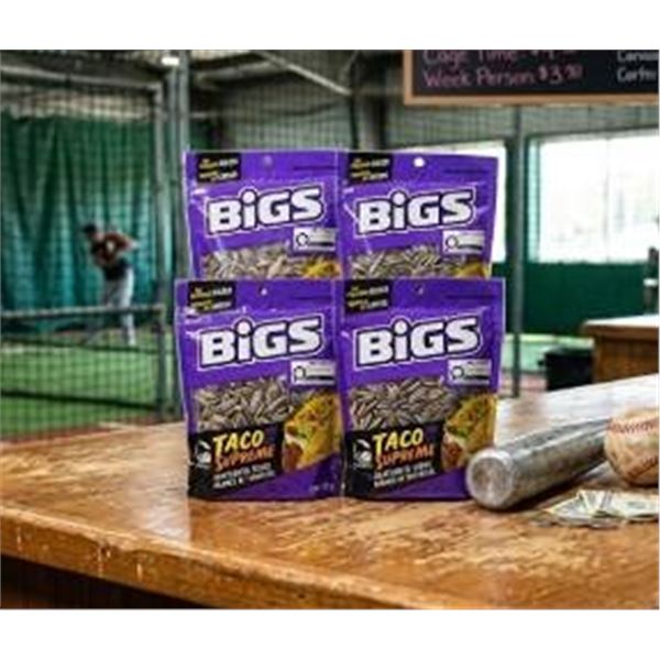 BIGS Taco Supreme Sunflower Seeds, 4 Bags