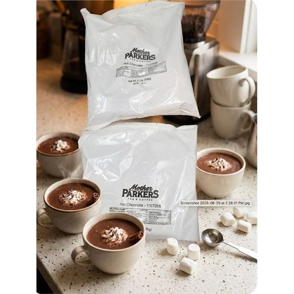 Mother Parkers Hot Chocolate 2 Bags 2 LBS