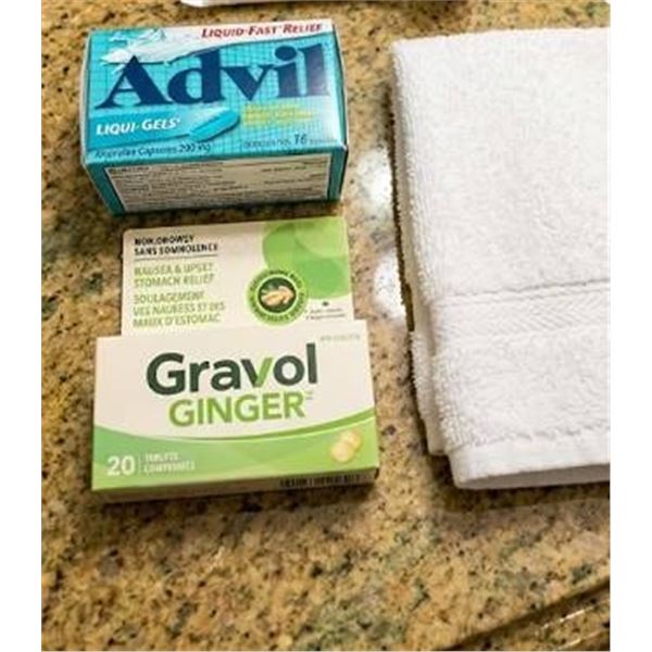 Advil Liqui-Gels & Gravol Ginger Tablets Lot