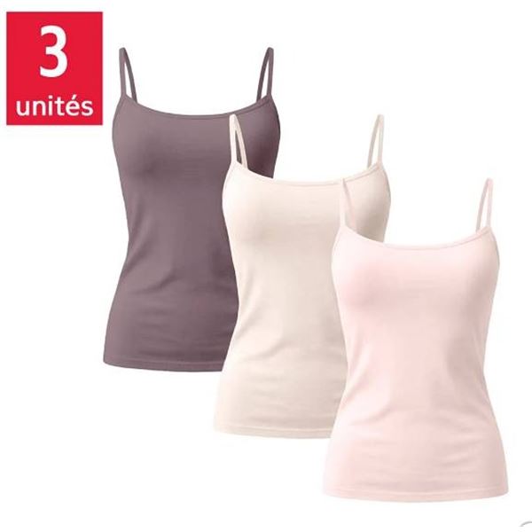 Splendid Cami Shelf Bra 3-Pack L/G Multi