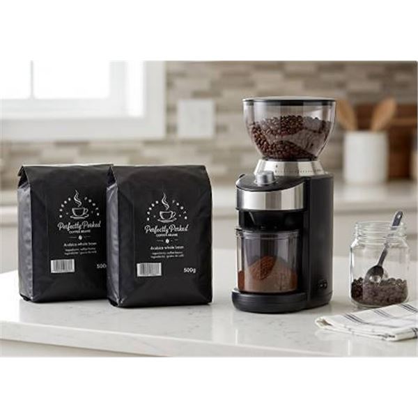 Perfectly Perked Arabica Coffee Beans, 2 x 500g