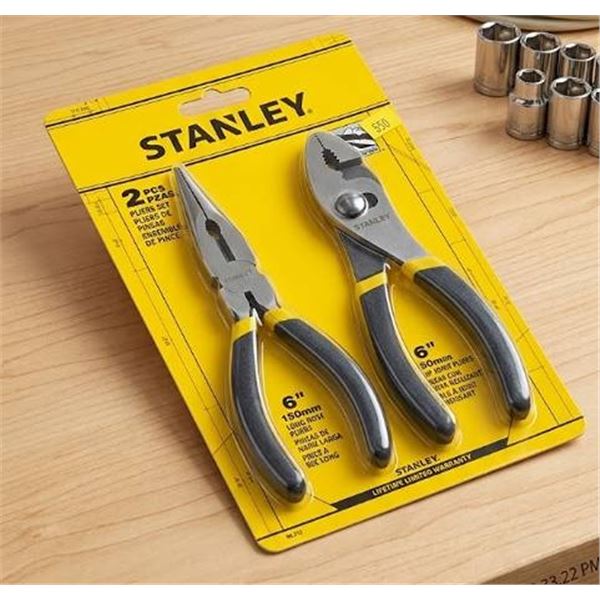 Stanley 2-Piece 6-Inch Pliers Set