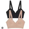 Image 1 : Jones New York Smooth Comfort Bra 2-Pack XL/T
