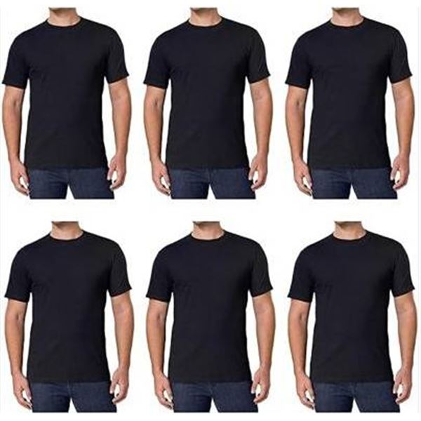 Kirkland Menâ€™s Crew Neck Tee 6 Pack M