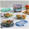 Image 1 : Ello 10 Piece Divided Glass Food Storage Set