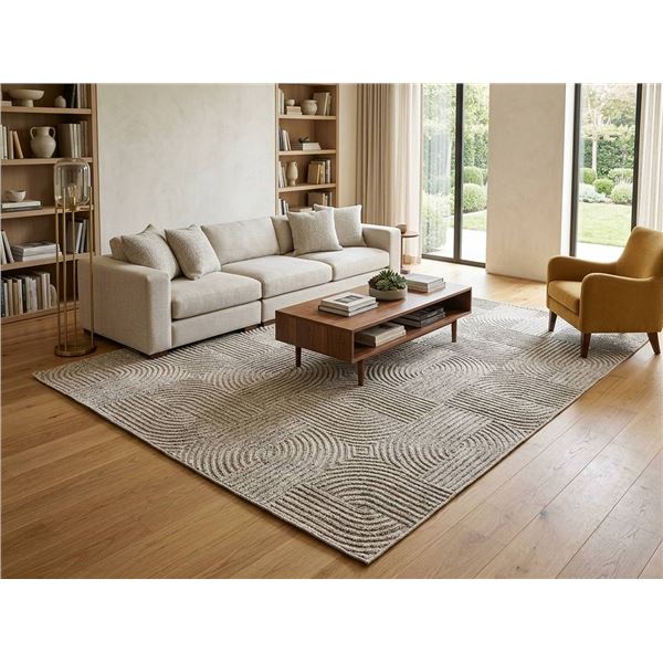 Regent Area Rug, Neutral Tones 7ft 10in x 10ft