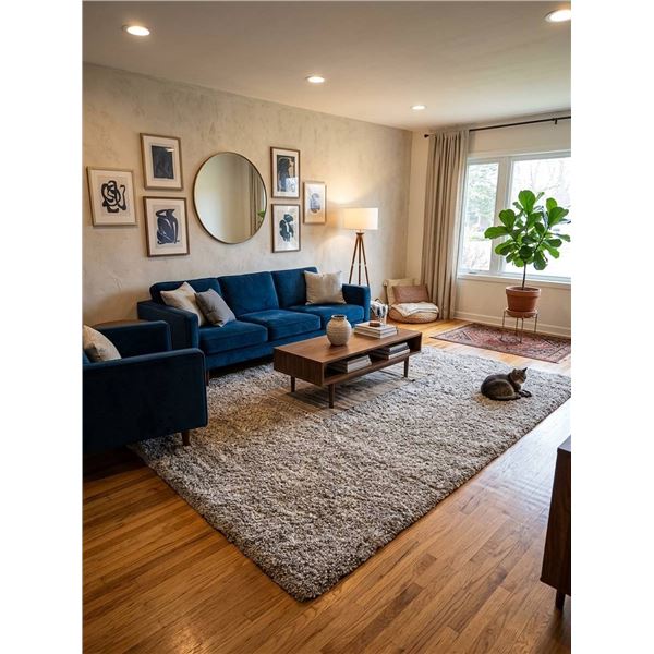 Rosedale Super Soft Shag, 7ft 10in x 10ft 6in
