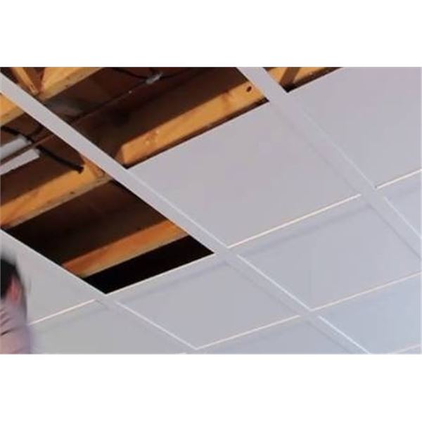 SnapClip 8' x 8' Suspended Ceiling track kit - *No tiles, only track*