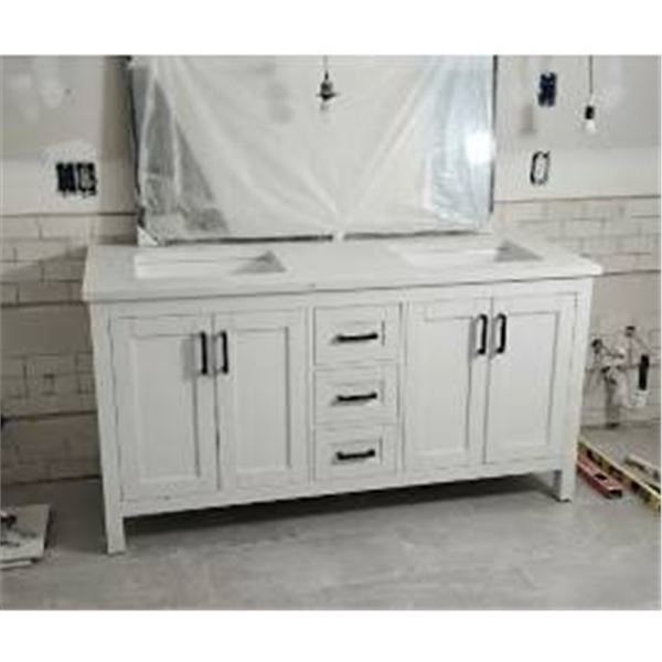 Double Sink Bathroom Vanity 60x20x35 In