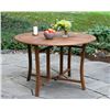 Image 1 : Outdoor Interiors 48" Folding EucalyptusTable