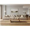 Image 1 : Large Light Beige Fabric Sectional Sofa