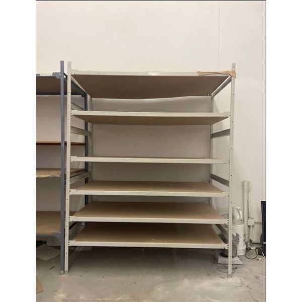 1 Section of Heavy Duty Commercial Racking (3ft x 6ft x 92in) with 6 Shelves