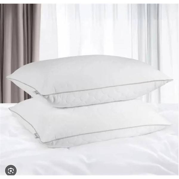 Beauyrest Black Premium Quilt Pillows 2-Pack