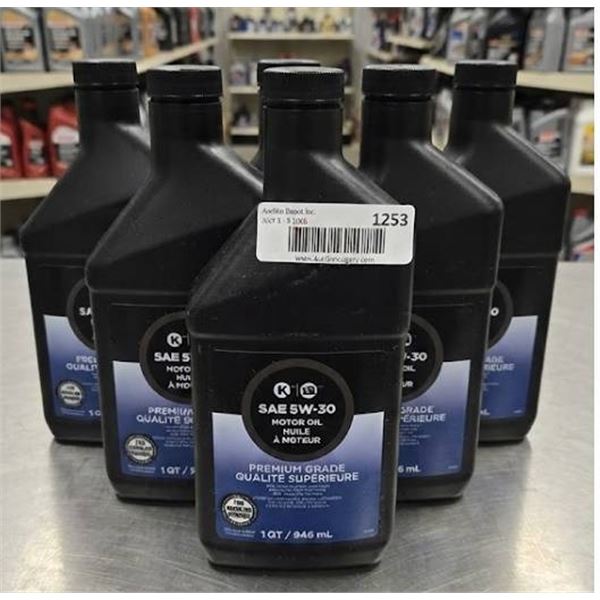 SAE 5W-30 Motor Oil 1 Qt Bottles, Lot of 7 1QT