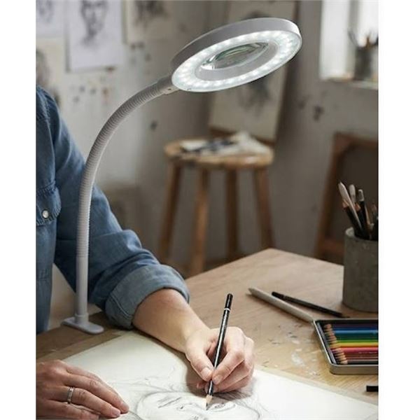 Desktop Magnifying Lamp with Stand