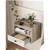 Image 1 : BonVache Floating Nightstand VM8066GROM