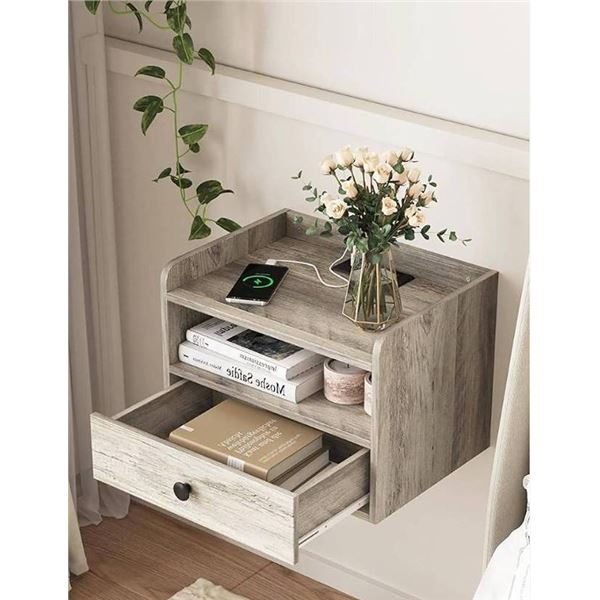 BonVache Floating Nightstand VM8066GROM