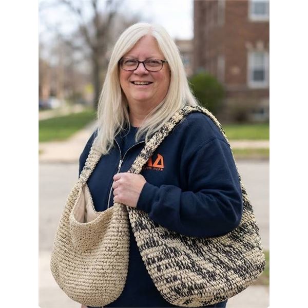 Two Woven Shoulder Bags
