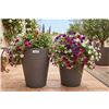 Image 1 : 2 Graphite Finish Tall Planters
