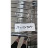 Image 3 : Metal Wire Shelving Unit on Casters 47x18x80"