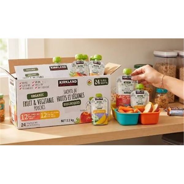 Kirkland Organic Fruit & Vegetable Pouches, 2