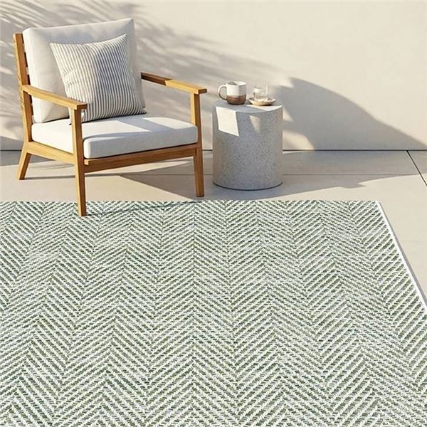 Gertmenian Toscana Collection Aden Outdoor Area Rug, 7ft 10in x 10ft