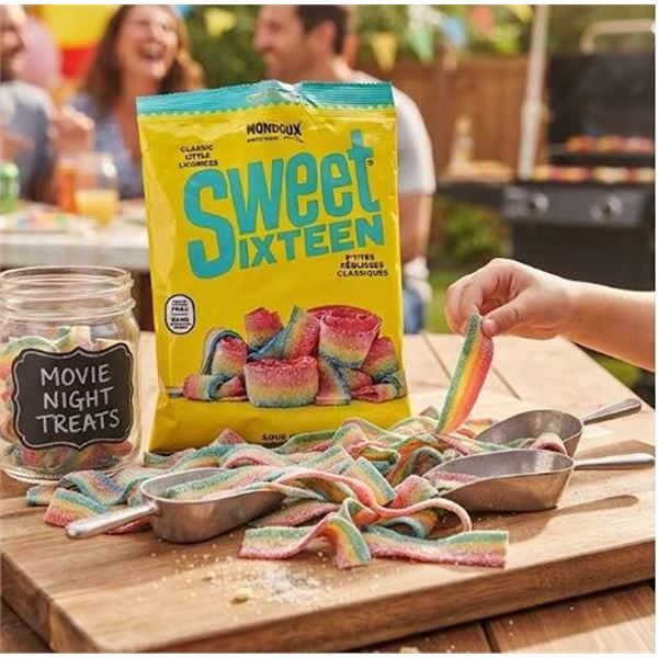 Sweet Sixteen Sour Ribbon Candy 180g