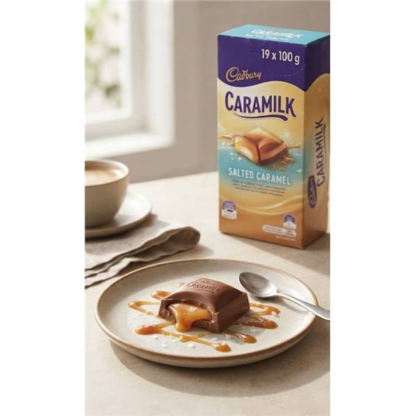 Caramilk Chocolate Bars 100g, Pack of 19
