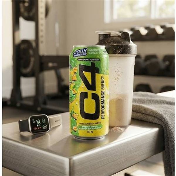 C4 Jolly Rancher Green Apple Energy Drink 12x