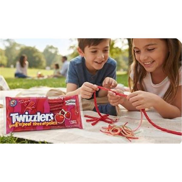 Twizzlers Pull 'n' Peel Cherry 10x396g Bags