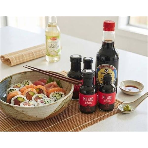 Kikkoman Soy Sauce and Milano Coffee Trio