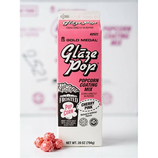 Cherry Pink Glaze Pop PopcornÂ  Coating Mix (12 x 794g)