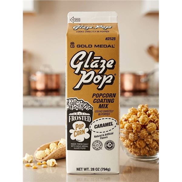 Caramel Glaze Pop Popcorn  Coating Mix (12 x 794g)