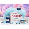 Image 1 : Gold Medal Flossugar Blue Raspberry Flavoured Cotton Candy Mix, Net weight 19 lb