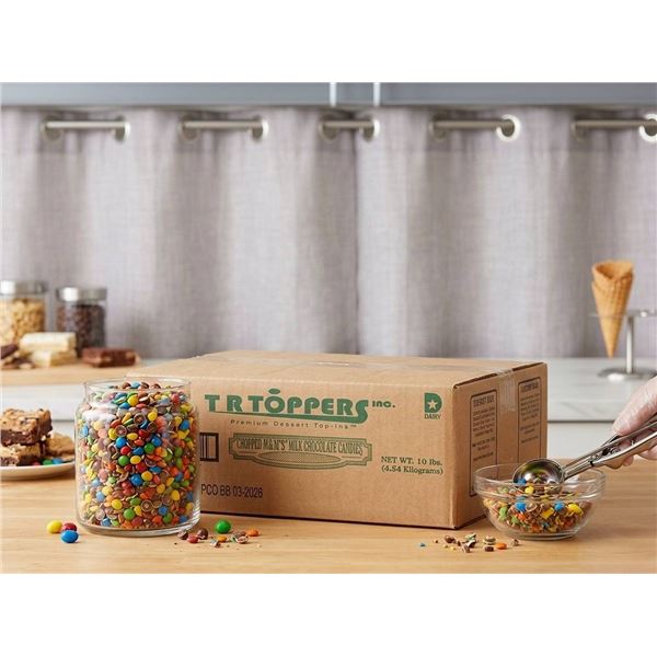 T R Toppers T R Toppers Chopped M&M's, 10 lb Milk Chocolate Candies