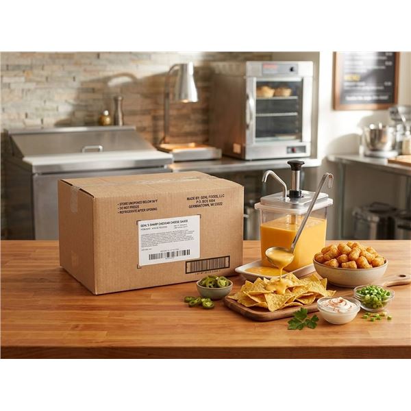 Gehl's Sharp Cheddar Cheese Sauce Pouches, 35lb