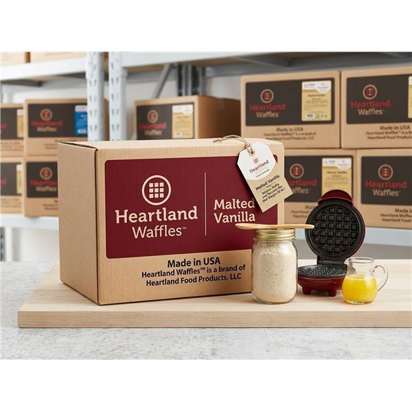 Heartland Waffles and pancakes Malted Vanilla Mix 30 lb