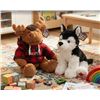 Image 1 : Jasper Moose and Stuffed Animal House Husky