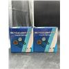 Image 2 : Lot of 2 Bicycle Light Kits Front and Tail Light